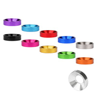 Wanyifa 10pcs Aluminum Alloy Countersunk Washers M2 M2.5 M3 M3.5 M4 M5 M6 M8 M10 Anodized Colourful Countersunk Head Bolt Washer Gaskets