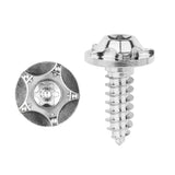 Wanyifa Titanium Bolt M4/M5x15mm Fancy Disc-Shaped Torx T25 Head Self-Tapping Screw for Motorcycle Bicycle Car Boat Refit
