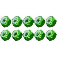 Wanyifa 10pcs Aluminum Nut M2 M3 M4 M5 M6 M8 Anodized Colourful Insert Nylon Lock Hexagon Nuts