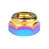 Wanyifa Titanium Nut M4 M5 M6 M8 M10 M12 Hexagon Metal Lock Nuts for Bicycle Motorcycle Car Ti Fasteners