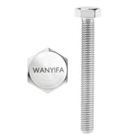 Wanyifa Titanium Bolt M10x20 25 30 35 40 45 50 55 60 65 70 75 80 85 90 95 100mm DIN933 Hexagon Head Full Threaded with "WANYIFA" Logo Screw Pitch 1.25mm