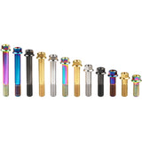 Wanyifa Titanium Bolt M12x30 35 40 45 50 55 60 65 70 75 80 85 90mm Flange Hex Head Screws for Motorcycle Pitch 1.25/1.5mm