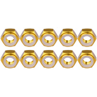 Wanyifa 10pcs Aluminum Nut M2 M3 M4 M5 M6 M8 Anodized Colourful Insert Nylon Lock Hexagon Nuts