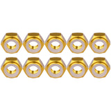 Wanyifa 10pcs Aluminum Nut M2 M3 M4 M5 M6 M8 Anodized Colourful Insert Nylon Lock Hexagon Nuts