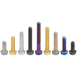 Wanyifa Titanium Bolt M4x10 15 20 25 30mm Flange Torx Head with 'W' Logo Screw Ti Fasteners for Bike Motorcycle Car