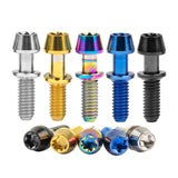 Wanyifa Titanium Bolt M4x15.3mm Taper Torx Head with No-shedding Washer Screw for Bicycle Stem Ritchey C260