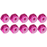 Wanyifa 10pcs Aluminum Nut M2 M3 M4 M5 M6 M8 Anodized Colourful Insert Nylon Lock Hexagon Nuts