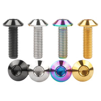 Wanyifa Titanium Bolt M8x25mm Umbrella Hexagon Head Screw for Motorcycle Parts Ti Fastener