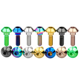 Wanyifa Titanium Bolt M6x20 25mm Taper Ball Conical Hex Head Screw for Bicycle Motorcycle Yamaha Disc Brake
