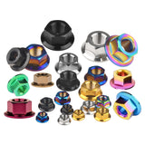 Wanyifa Titanium Nut M5 M6 M8 M10 M12 M14 M16 DIN6923 Flange Hex Nut for Bike Motorcycle Car