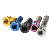 Wanyifa Titanium Bolt M6x10 15 18 20 25 30 35 40 45 50 55 60 65mm Cap Socket Allen Hex Head Screw for Mountain Road Bike