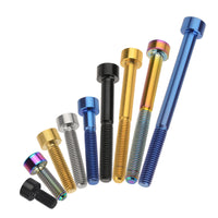 Wanyifa Titanium Bolt M6x10 15 18 20 25 30 35 40 45 50 55 60 65mm Cap Socket Allen Hex Head Screw for Mountain Road Bike