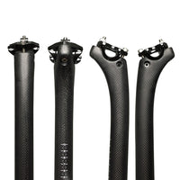 Wanyifa 3K Full Carbon Fiber SeatPost 25.4 27.2 30.8 31.6mm MTB Road Bicycle Cycling Seat Post Length 350/400mm