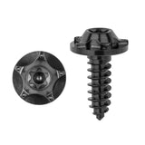 Wanyifa Titanium Bolt M4/M5x15mm Fancy Disc-Shaped Torx T25 Head Self-Tapping Screw for Motorcycle Bicycle Car Boat Refit