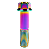 Wanyifa Titanium Bolt M12x30 35 40 45 50 55 60 65 70 75 80 85 90mm Flange Hex Head Screws for Motorcycle Pitch 1.25/1.5mm