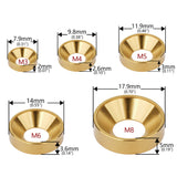 Wanyifa Titanium Washer M3 M4 M5 M6 M8 Countersunk Washers for DIN7991 Countersunk Screw Bolt Decorative Gaskets Modifications