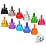 Wanyifa 10pcs Aluminum Alloy Thumb Screws M3 M4 6#32 8#32 Anodized Colorful Computer Case Side Panel Hard Disk Hand-Tighten Screw