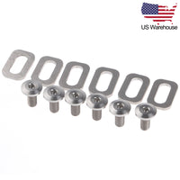 Wanyifa Titanium Bolts Spacers for Look KEO Road Bike Clipless Pedals Cleats US Stock