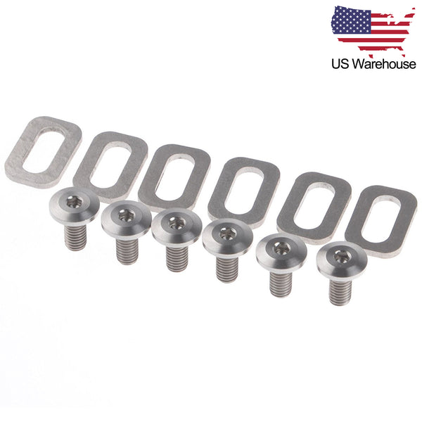 Wanyifa Titanium Bolts Spacers for Look KEO Road Bike Clipless Pedals Cleats US Stock