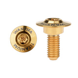 Wanyifa Titanium Bolt M5/M6x11 12 13mm Disc-Shaped Torx Head Step Screw for Locomotive Motorcycle Shell Modification