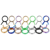 Wanyifa Titanium Clip 9.8mm Upper Pump Tubing Air Filter Waste Oil Pipe Fuel Line Spring Clips Clamps Sealing Hose Motorcycle Clips Clamp