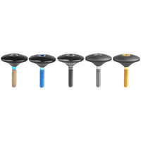 Wanyifa Titanium M6x35mm Bolt & Carbon Fiber 1-1/8" Bicycle Headset Top Cap for Bike Front Fork Stem Top Cover Screw Set