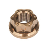 Wanyifa Titanium Nut M6 M8 M10 M12 M14 M16 Fancy Flange Nuts for Bicycle Motorcycle Car Rear Axle Modification Accessories