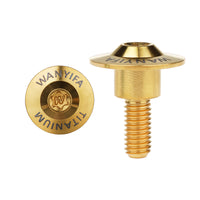 Wanyifa Titanium Bolt M6x18 20 22mm Disc-Shaped Torx T30 Step Screw for Locomotive Motorcycle Shell Modification