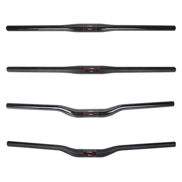 Wanyifa Carbon Handlebar MTB bicycle Flat Rise Handlebar 600 620 640 660 680 700 720 740 760mm For MTB MXB Road Bcycle Cycling Parts