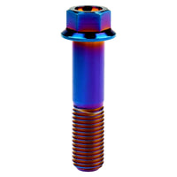 Wanyifa Titanium Bolt M12x30 35 40 45 50 55 60 65 70 75 80 85 90mm Flange Hex Head Screws for Motorcycle Pitch 1.25/1.5mm