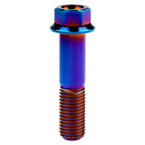 Wanyifa Titanium Bolt M12x30 35 40 45 50 55 60 65 70 75 80 85 90mm Flange Hex Head Screws for Motorcycle Pitch 1.25/1.5mm