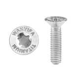 Wanyifa Titanium Bolt M3x6 8 10 12 15 18 20mm Countersunk Torx T10 with Logo Screw Ti Fasteners