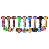 Wanyifa Titanium Bolt M3x9mm Chamfered Torx T15 Head Self-Tapping Screws for Bike Motorcycle Car Boat Model Aircraft Modifications
