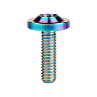 Wanyifa Titanium Bolt M6x10 15 20 25mm Disc-Shaped Torx T30 Thick Head Screw for Bike Motorcycle Car