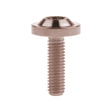 Wanyifa Titanium Bolt M6x10 15 20 25mm Disc-Shaped Torx T30 Thick Head Screw for Bike Motorcycle Car