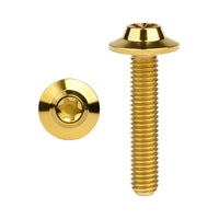 Wanyifa Titanium Bolt M5x10 12 15 20 25 30 35mm Butterfly Umbrella Torx T25 Head Screw for Bike Motorcycle Car