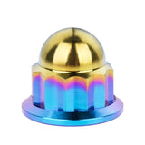Wanyifa Titanium Nut M6 M8 M10 Dome Cap External 12-Point Acorn Nuts for Motorcycle Car Exhaust Pipe