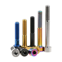 Wanyifa Titanium Bolt M8x15 20 25 30 35 40 45 50 60 70mm DIN912 Cap Socket Hex Allen Head Screw for Bicycle Motorcycle Car