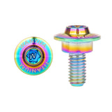Wanyifa Titanium Bolt M6x14 15 16 17mm Disc-Shaped Torx T30 Step Screw for Locomotive Motorcycle Shell Modification