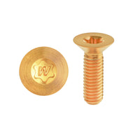 Wanyifa Titanium Bolt M5x10 12 15 20 25 30 35 40mm Countersunk Torx T20 with "W" Logo Screw Ti Fasteners