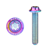 Wanyifa Titanium Bolt M3x6 8 10 12 15 18 20mm Disc-Shaped Umbrella Torx T10 Head with Logo Screw Ti Fasteners