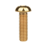 Wanyifa Titanium Bolt M6x12 16 20 25 30mm Button Hex Allen Head Screws for Motorcycle Car Aeromodelling Refit