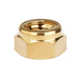 Wanyifa Titanium Nut M4 M5 M6 M8 M10 M12 Hexagon Metal Lock Nuts for Bicycle Motorcycle Car Ti Fasteners