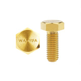 Wanyifa Titanium Bolt M6x10 15 20 25 30 35 40 45 50 55 60mm DIN933 Hexagon Head Full Threaded with "WANYIFA" Logo Screw