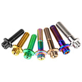 Wanyifa Titanium Bolt M7/M8x24 32mm Flange 12-Point Head Screw Car Wheel Split Rim Modifications Parts Ti Gr5 Fasteners