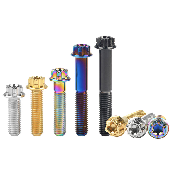 Bullone In Titanio M10 Passo 1.25/1.5mm Con Flangia E Torx T50 Per Moto, Varie Lunghezze - Nuovo - Foto 4