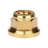 Wanyifa Titanium Nut M6 M8 M10 M12 Flange Metal Lock Nuts for Bicycle Motorcycle Car Fastener