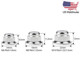 Wanyifa 6pcs Titanium Nuts M6 M8 M10 Flange Nylon Lock Nuts US Stock