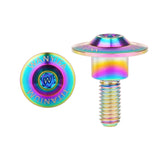 Wanyifa Titanium Bolt M6x18 20 22mm Disc-Shaped Torx T30 Step Screw for Locomotive Motorcycle Shell Modification