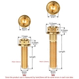 Wanyifa Titanium Bolt M6/M8x10 15 20 25 30 35 40 45 50 55 60 65mm Flange External Hex Head with Drilled Holes Screw for Motorcycle Car